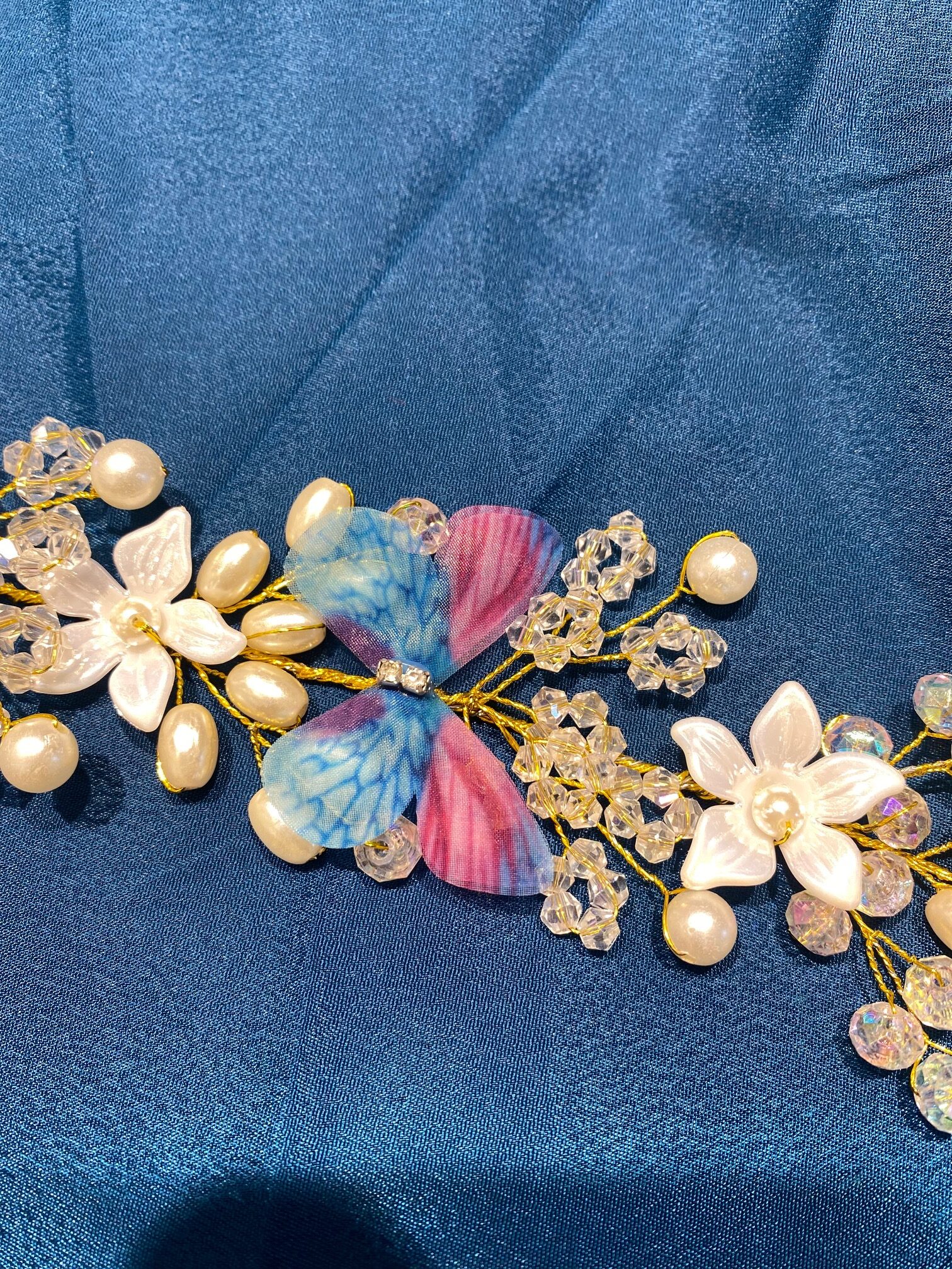 Butterfly & Flower Hair Clip – Stylish Decorative Hair Accessory - Image 2