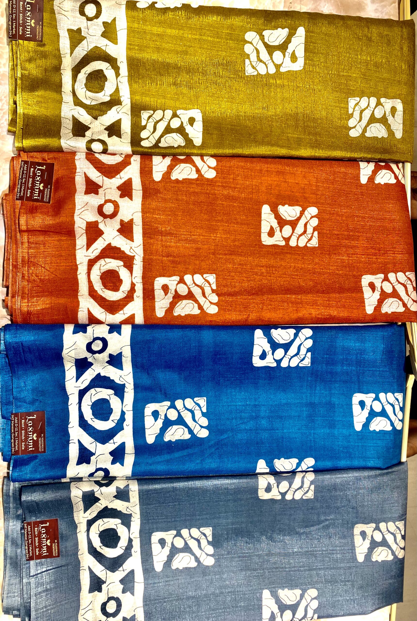 Cotton Silk Batik Print Saree with Beautiful Blouse – 4 Vibrant Colors