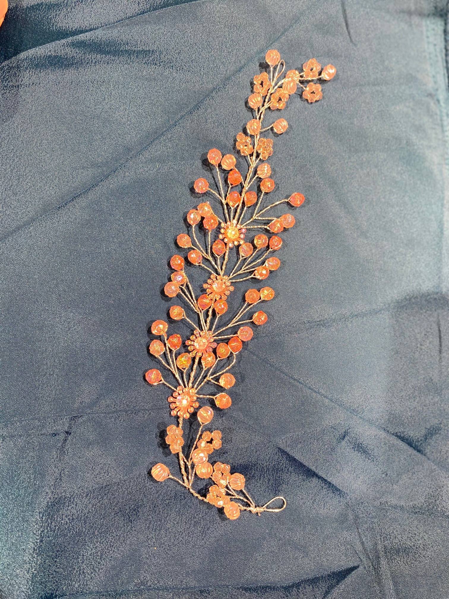 Elegant Pink Moti Hair Clip – Stylish Hair Accessory