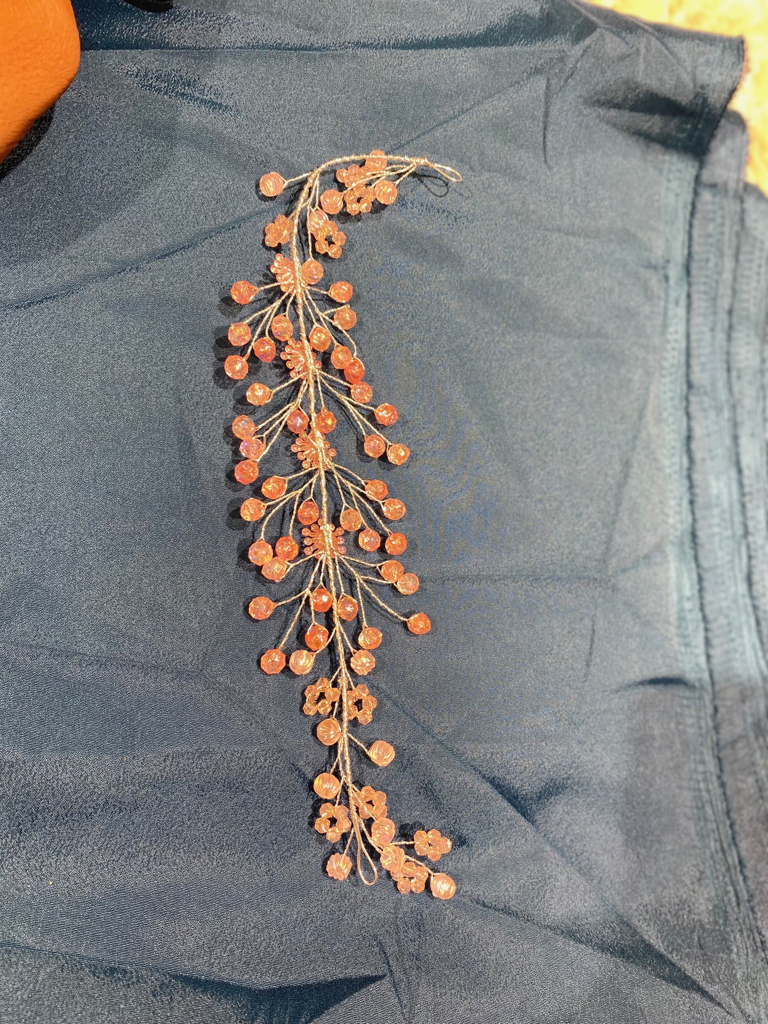 Elegant Pink Moti Hair Clip – Stylish Hair Accessory - Image 2