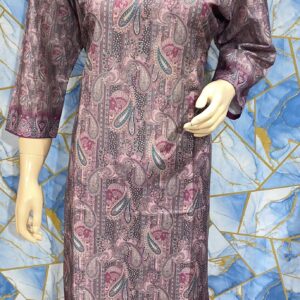 Paisley Design Full-Length Muslin Kurti